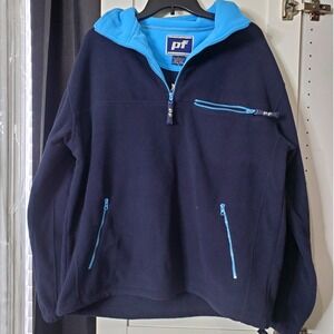 pf Fleece‎ Pullover Quarter Zip Pockets Cozy Comfy Activewear L